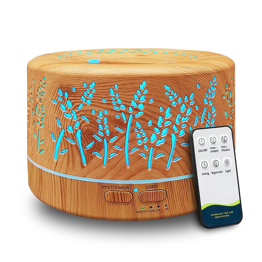 Large 600ml Essential Oil Diffuser for Home and Large Rooms