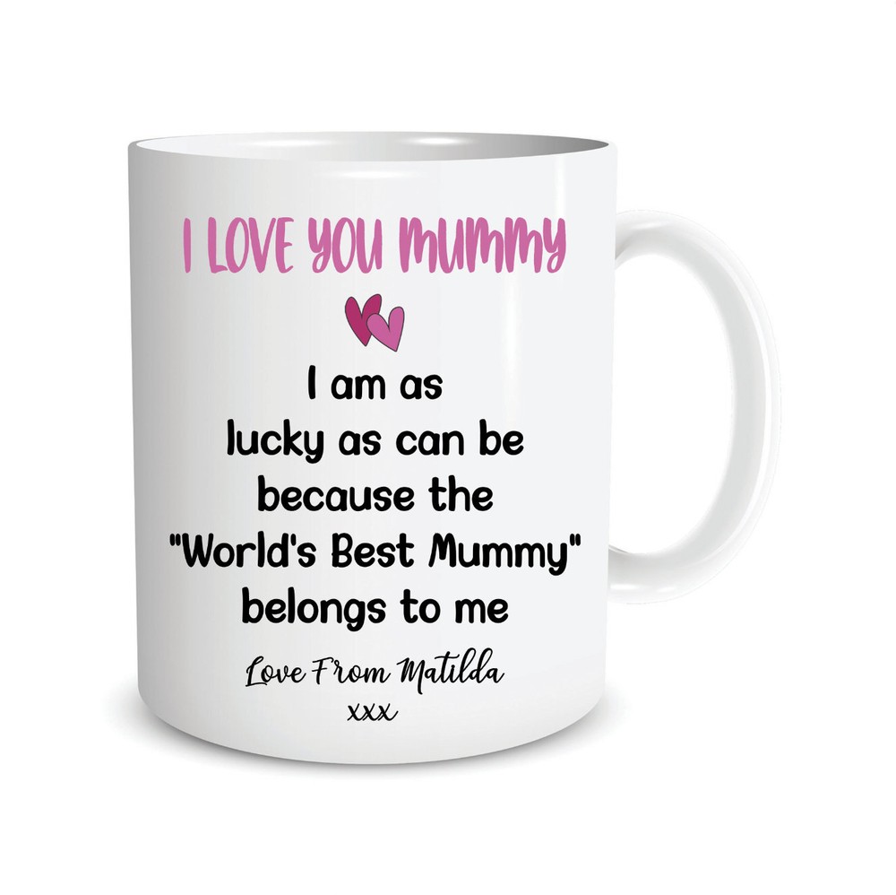 Mothers Day Gift Personalised Mug For Mum I Love You Mummy Custom Gifts Coffee-image