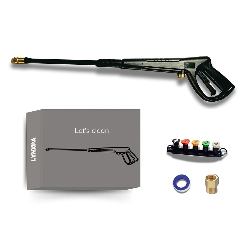 Powerful 2320 PSI Pressure Washer Gun with 33.5-inch Extension Wand - M22 Fit