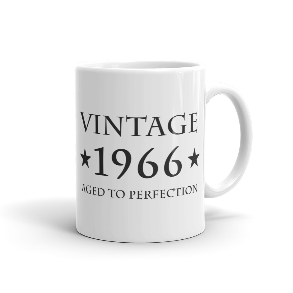 55th Birthday Gift Vintage 1966 Mug Gift For 55th Birthday 55 Years Old Mug