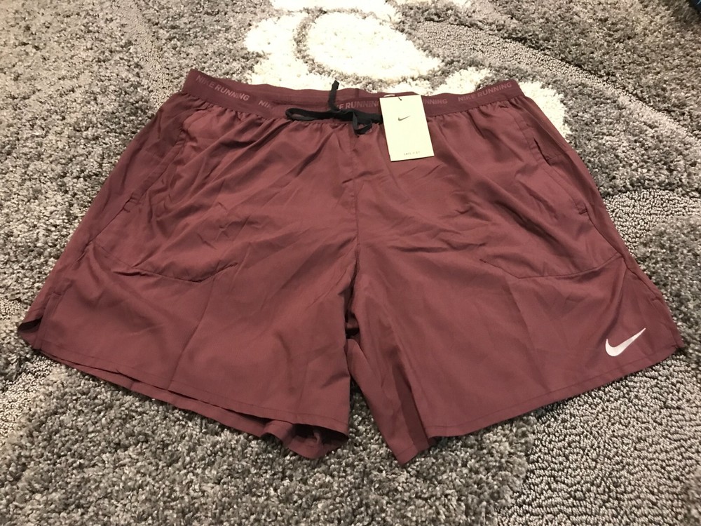 Nike Stride Dri-Fit Men's Size 2XL Burgundy Crush 7