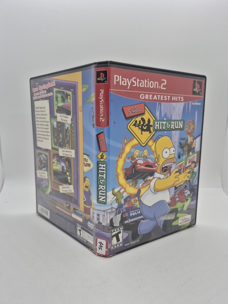 The Simpsons: Hit & Run (PlayStation 2, 2003) CIB COMPLETE PS2 Greatest hits