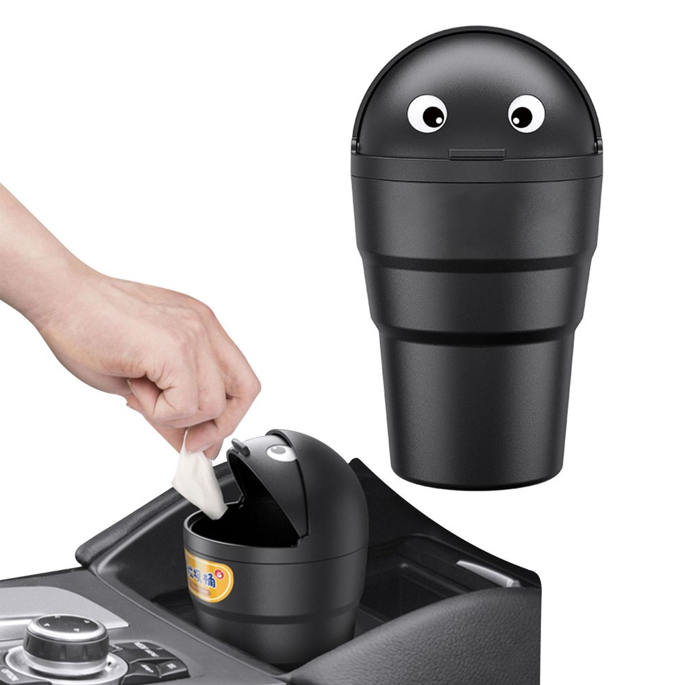 Silicone Garbage Dust Case Holder Rubbish Bin Mini Car Garbage Can Car Trash Can