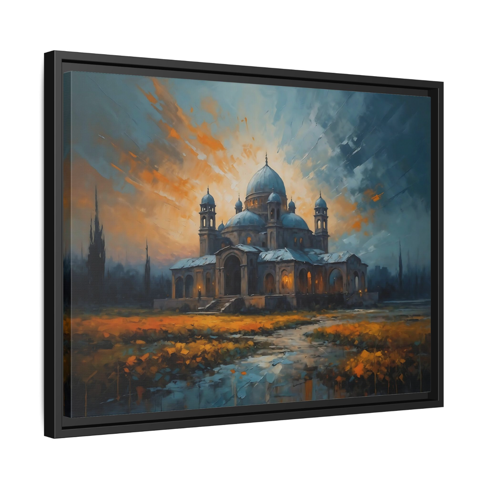 Acrylic Abstract Painting Church Framed Print Wall Art Home Office Decoration