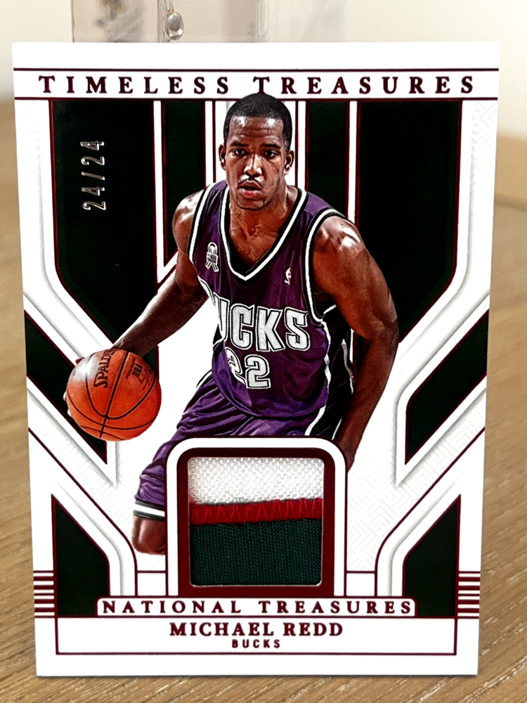 MICHAEL REDD 2024-25 NATIONAL TREASURES TIMELESS PATCH INTERNATIONAL 24/24 ~ 1/1