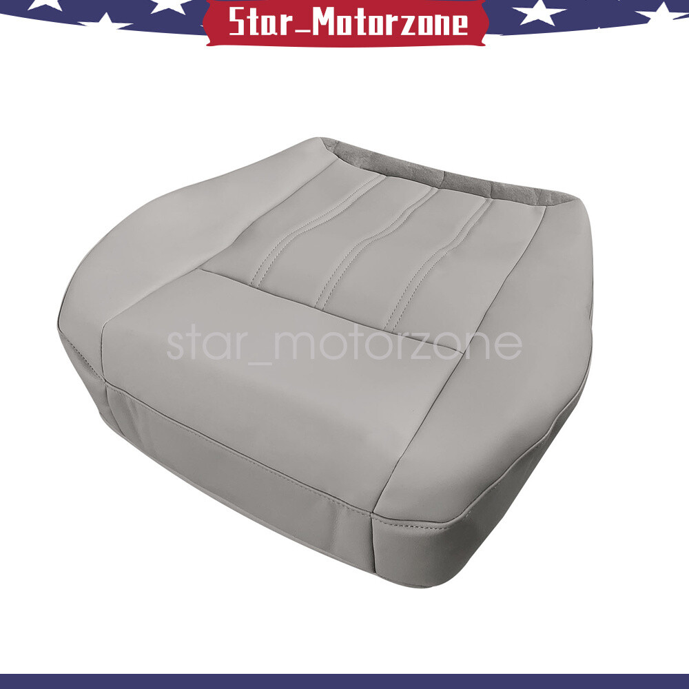 Driver Side Bottom Leather Seat Cover Gray For 2005-2010 Chrysler 300C Limited