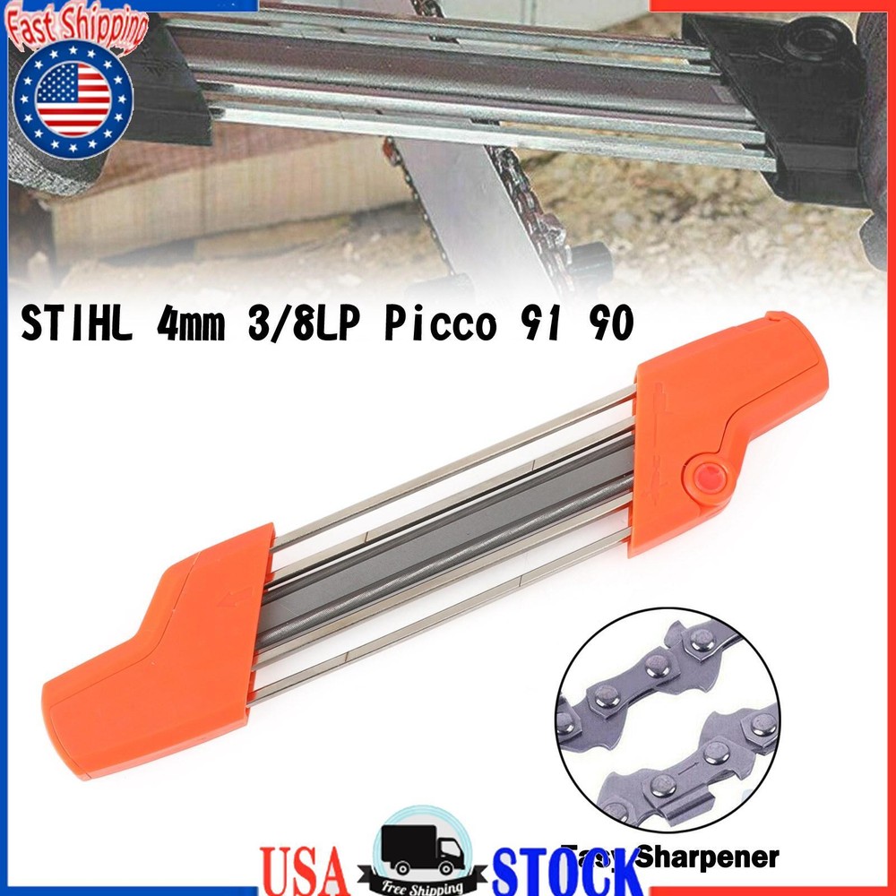 2-in-1 STIHL Chainsaw Sharpener Tool for 4mm 3/8LP Picco 90/91 Chains
