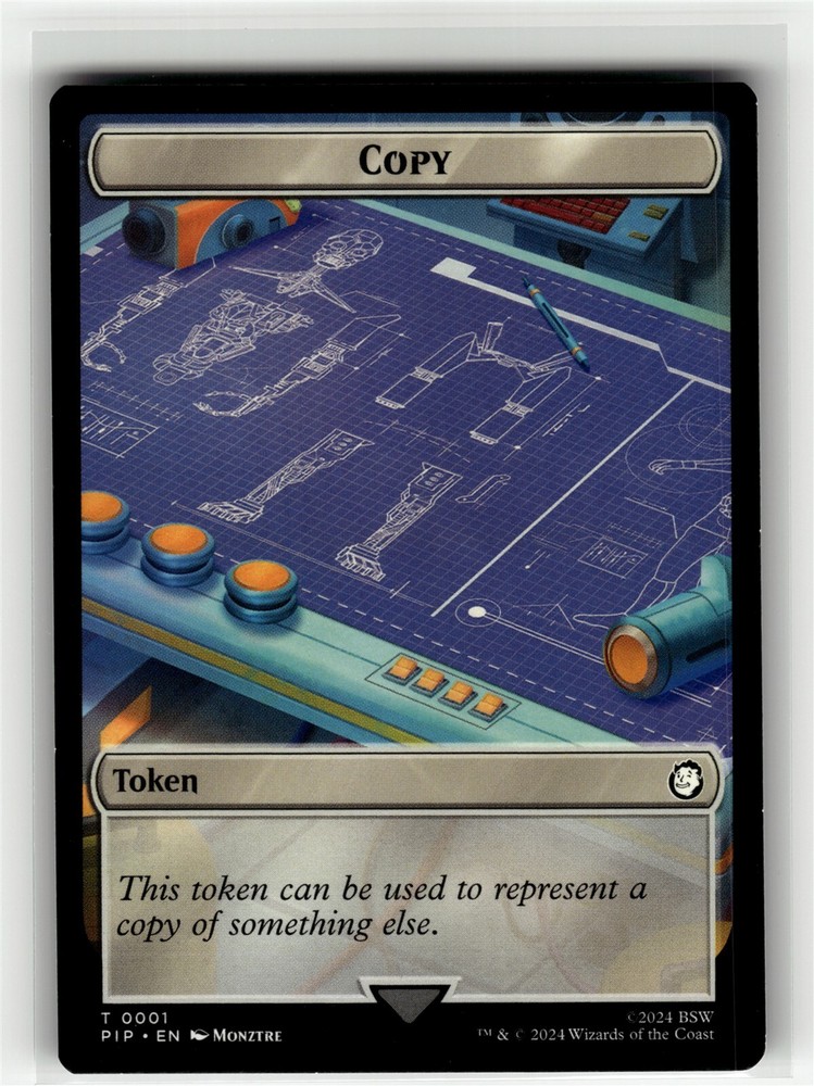 COPY // JUNK DOUBLE-SIDED TOKEN Fallout Commander #1//15 PIP(NM+)(MTG)