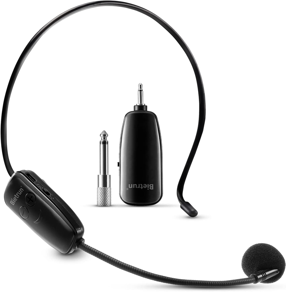 Bietrun UHF Wireless Headset Mic System with 160ft Range