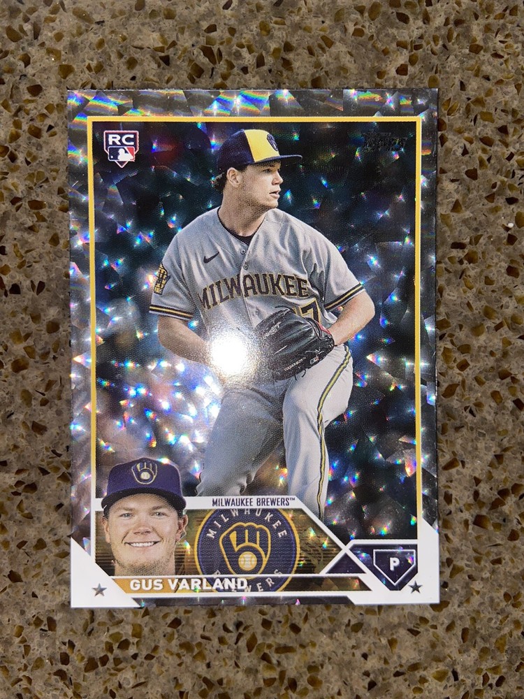 2023 Topps Update Gus Varland Rookie Silver Foil Card Milwaukee Brewers