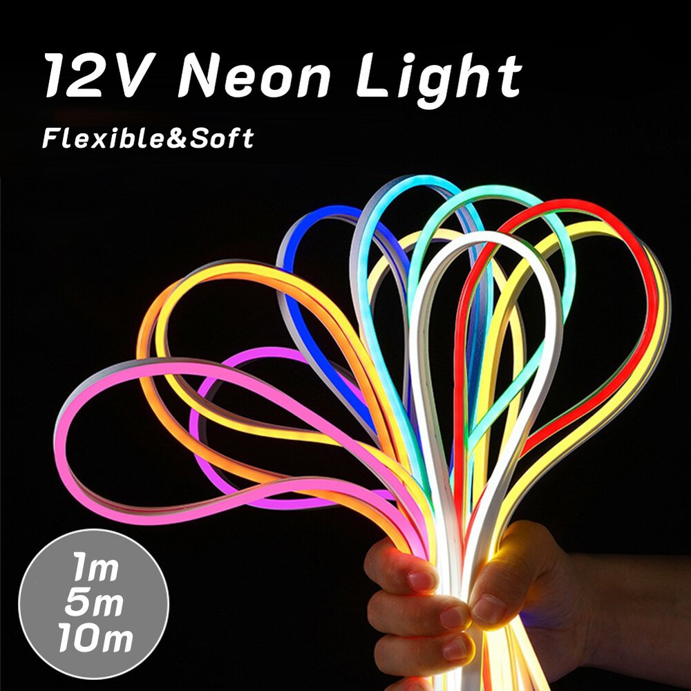 5M 10M Waterproof Flexible LED Strip Christmas Light Neon Silicone Tube