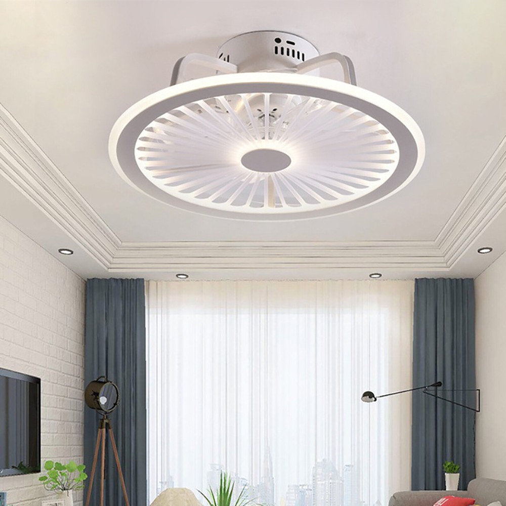 Ceiling Fan Light 3 Colors LED Chandelier Lamp Home Ceiling Fixture Dimmable