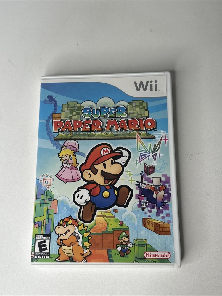 Super Paper Mario (Nintendo Wii, 2007) CIB Complete w/ Manual TESTED