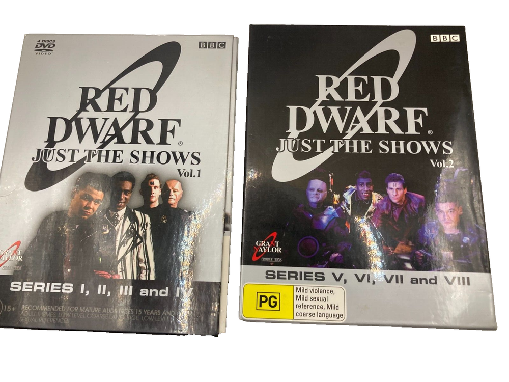 Red Dwarf Complete Shows DVD Box Set Volumes 1 & 2 Region 4