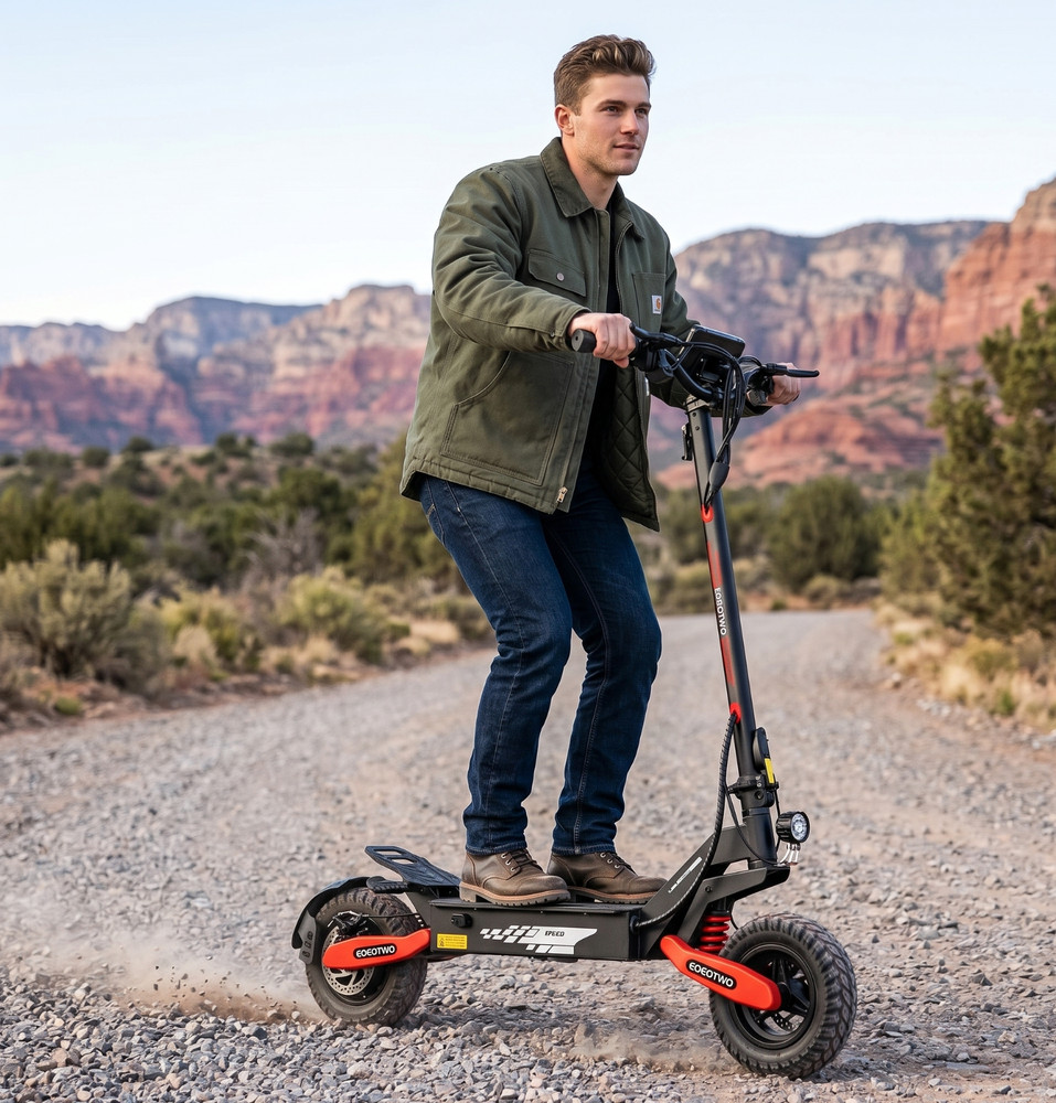 1200W Electric Scooter for Adult All Terrain 30MPH 25Miles Off-road  Escooter UL
