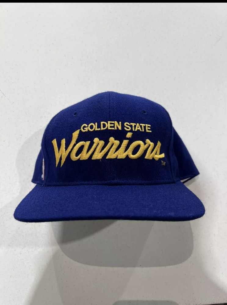 Vintage Rare 90s Golden State Warriors Script Sports Specialties Snapback Wool