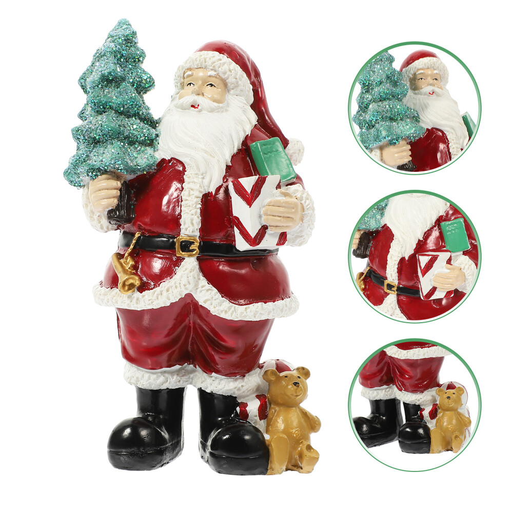 Christmas Decoration Santa Claus Ornament Shop Tabletop Office