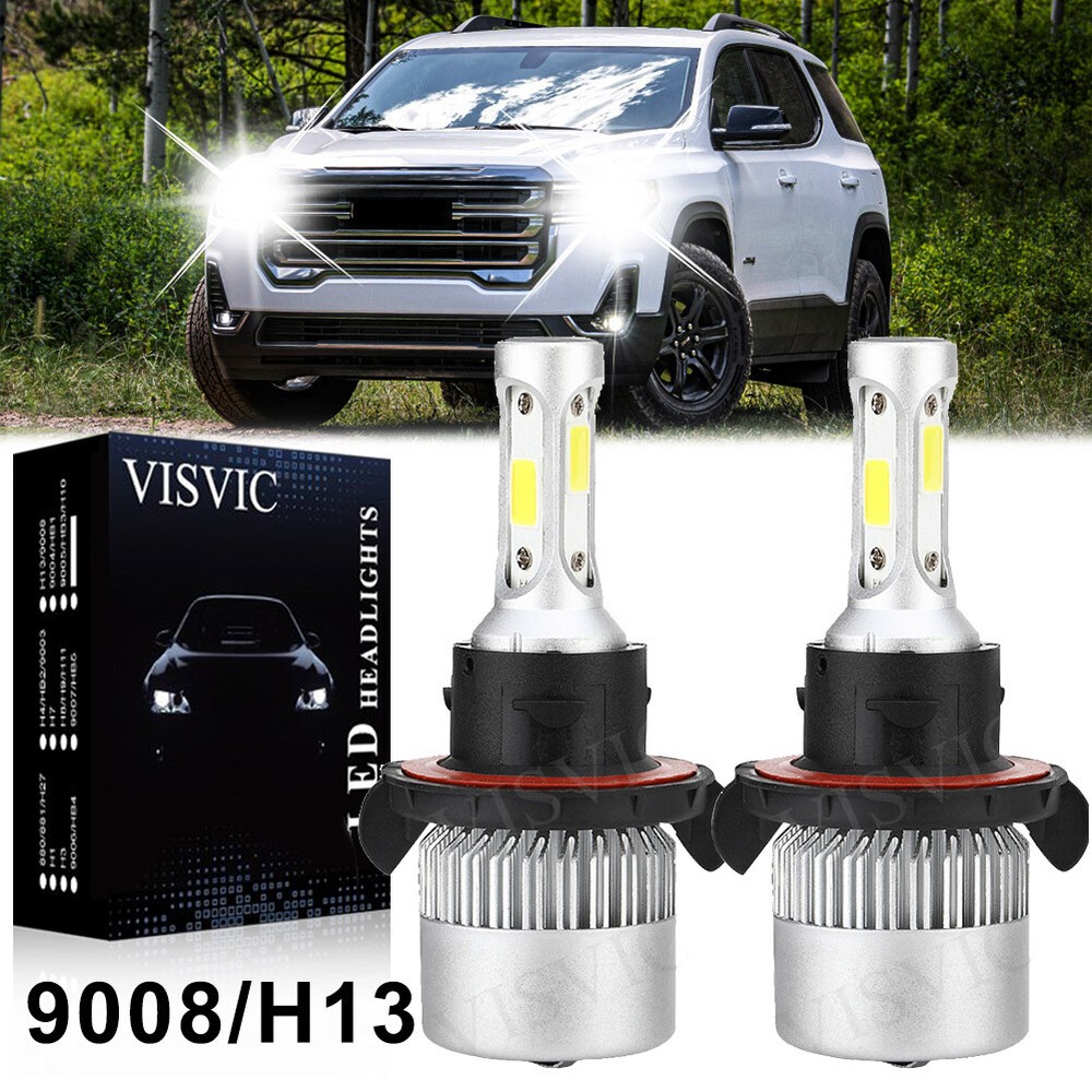 For Dodge Challenger 09-2014 - 2X 6000K White 9008 LED Headlight Kit Hi/Lo Bulb