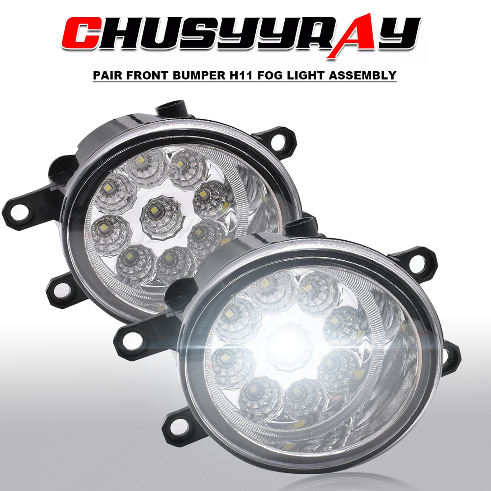 Front Bumper Fog Light Driving Lamps Left & Right For 2007-2011 Toyota Yaris A++