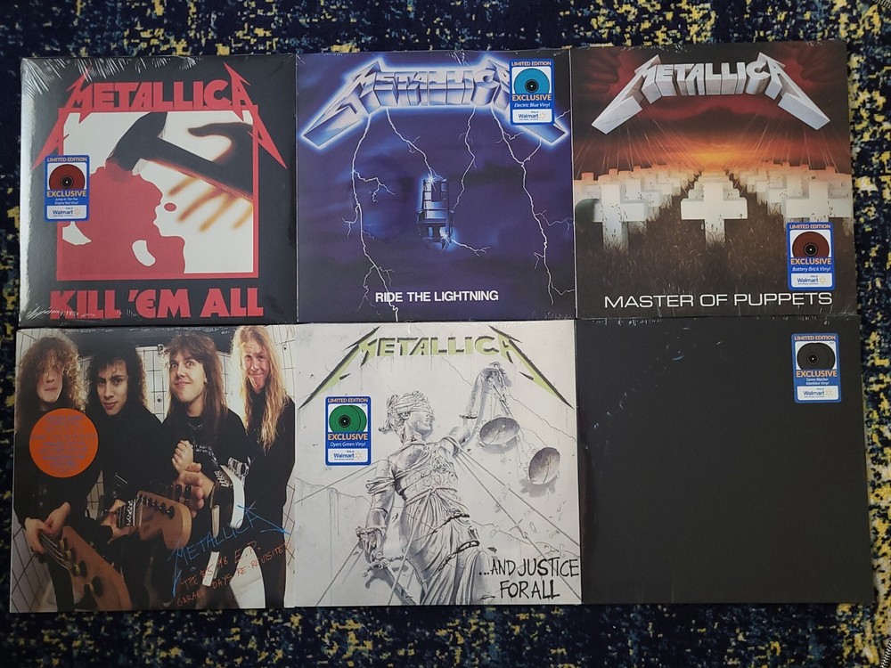 Metallica Kill Ride Master Garage Justice Black  Ltd Ed Exclusive Colored Vinyl