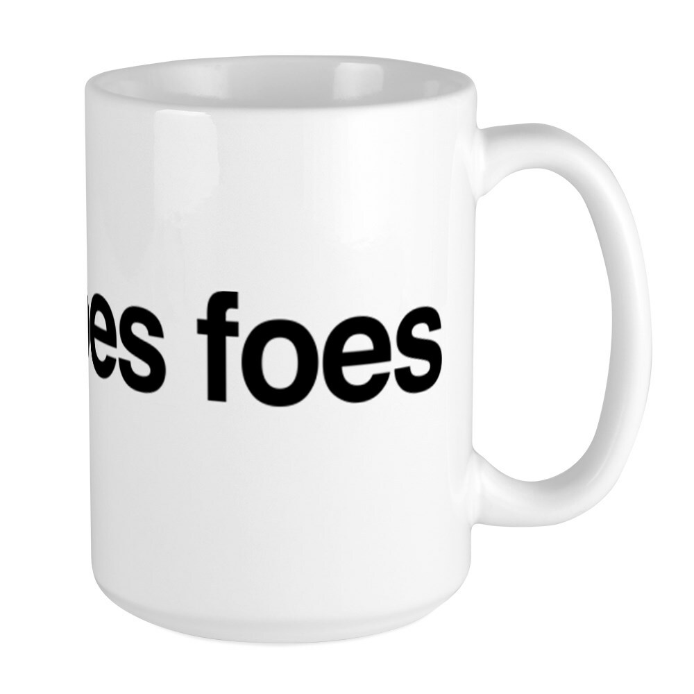 CafePress Faux Poes Foes Coffee Mug, Large 15 oz. White Coffee Cup (185259844)
