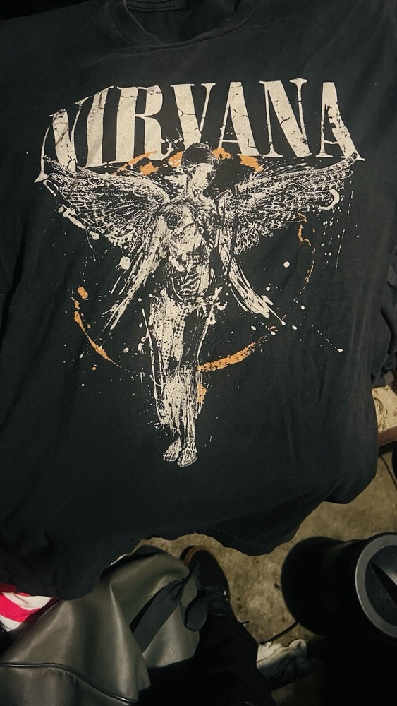 Vintage Nirvana In Utero T-Shirt Size Medium 90s Grunge Band Tee