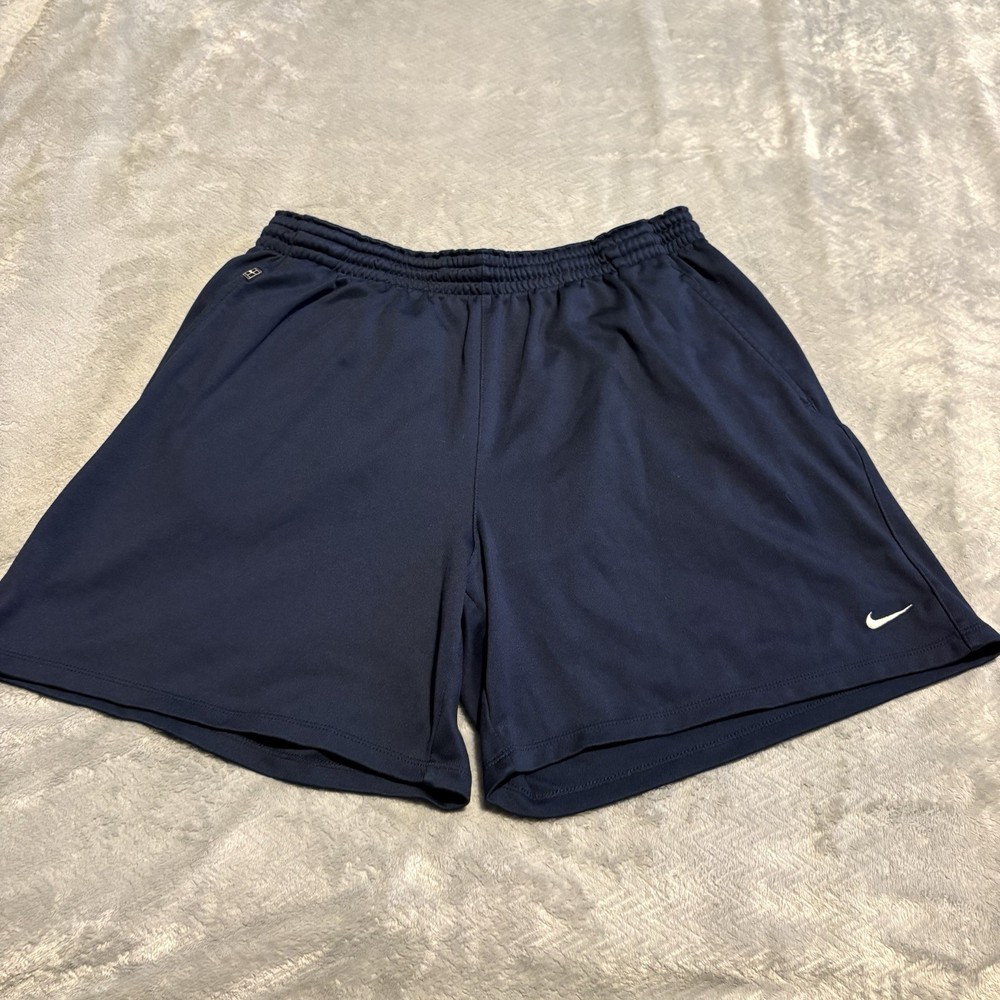Nike Shorts Mens XL Navy Dri-Fit Darw String Active Wear Shorts