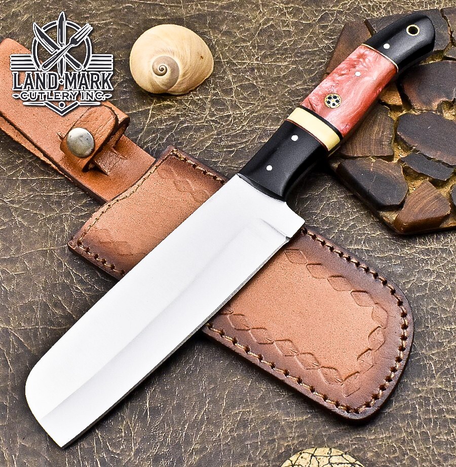 Custom HANDMADE D2 STEEL STEEL KITCHEN CHEF CHOPPER WITH UNIQUE HANDLE