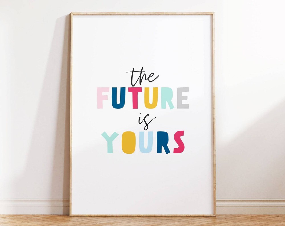 Motivational Classroom Quote Poster Inspires Students on Wall Art