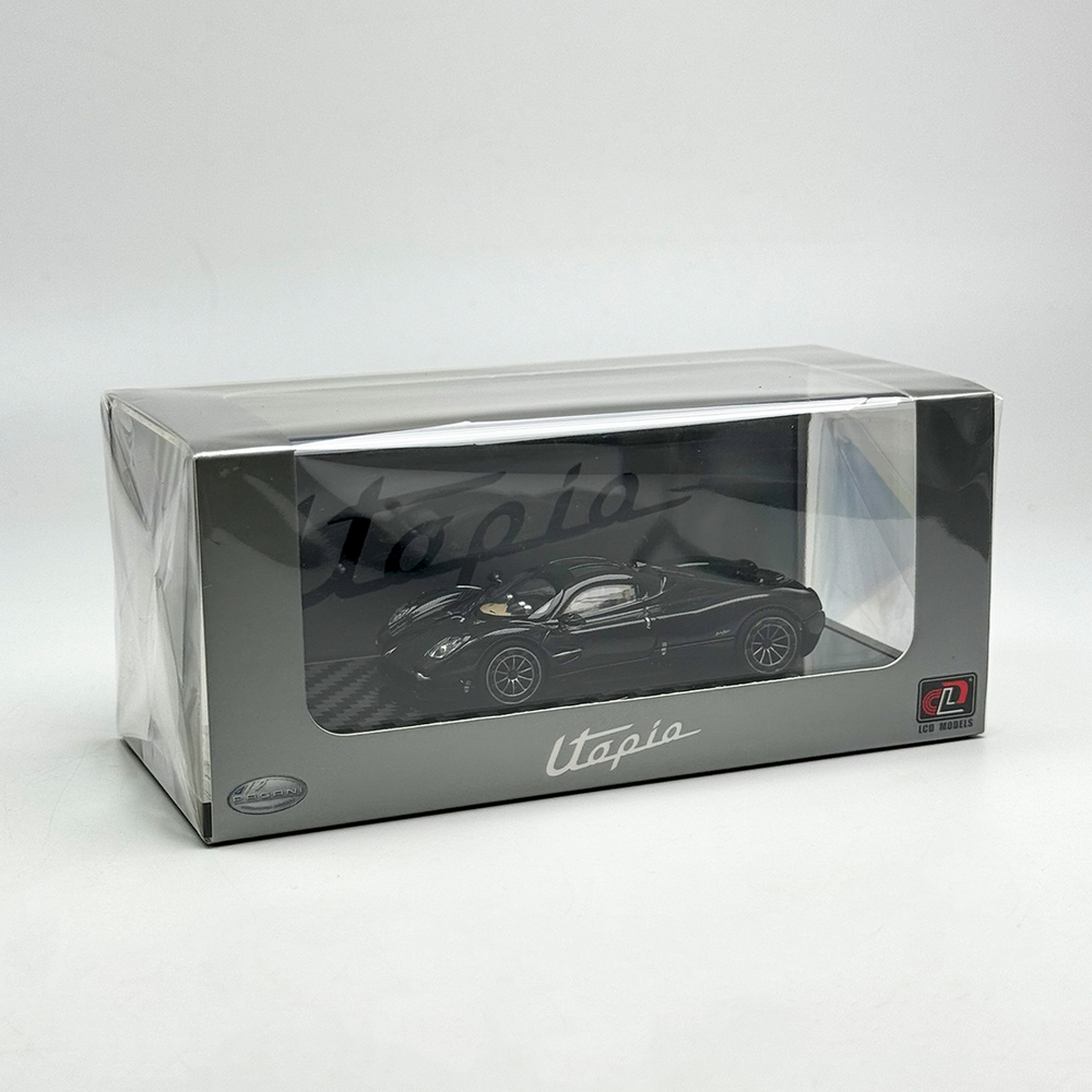 LCD 1/64 Scale Pagani Utopia Black Diecast Car Model Toy Collection Gift