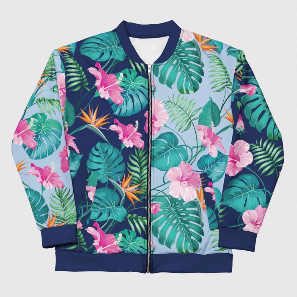 KPop Hunter Zoey's Tropical Bomber Jacket