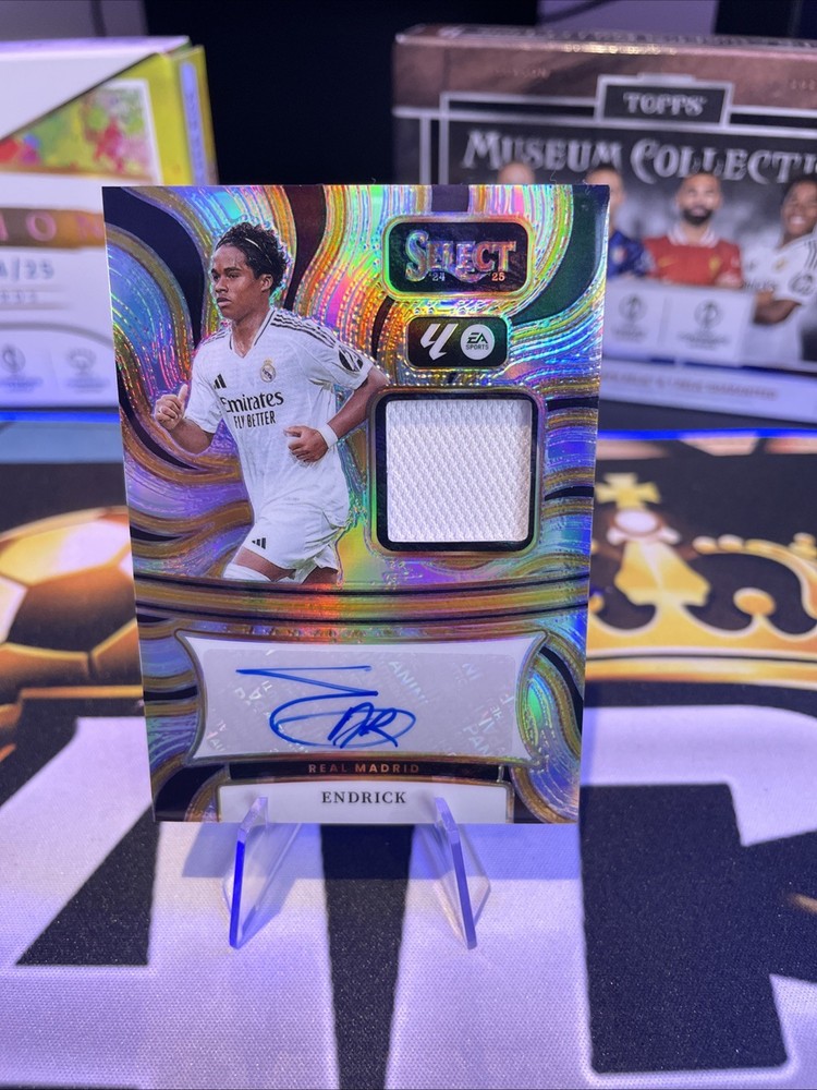 2024-25 Panini Select La Liga #AM-E Endrick RPA Silver Prizm RC Real Madrid