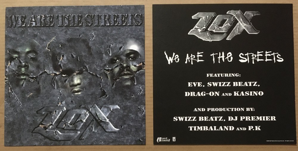 Jadakiss Styles P LOX Rare 2000 DOUBLE SIDED PROMO POSTER FLAT for Streets CD