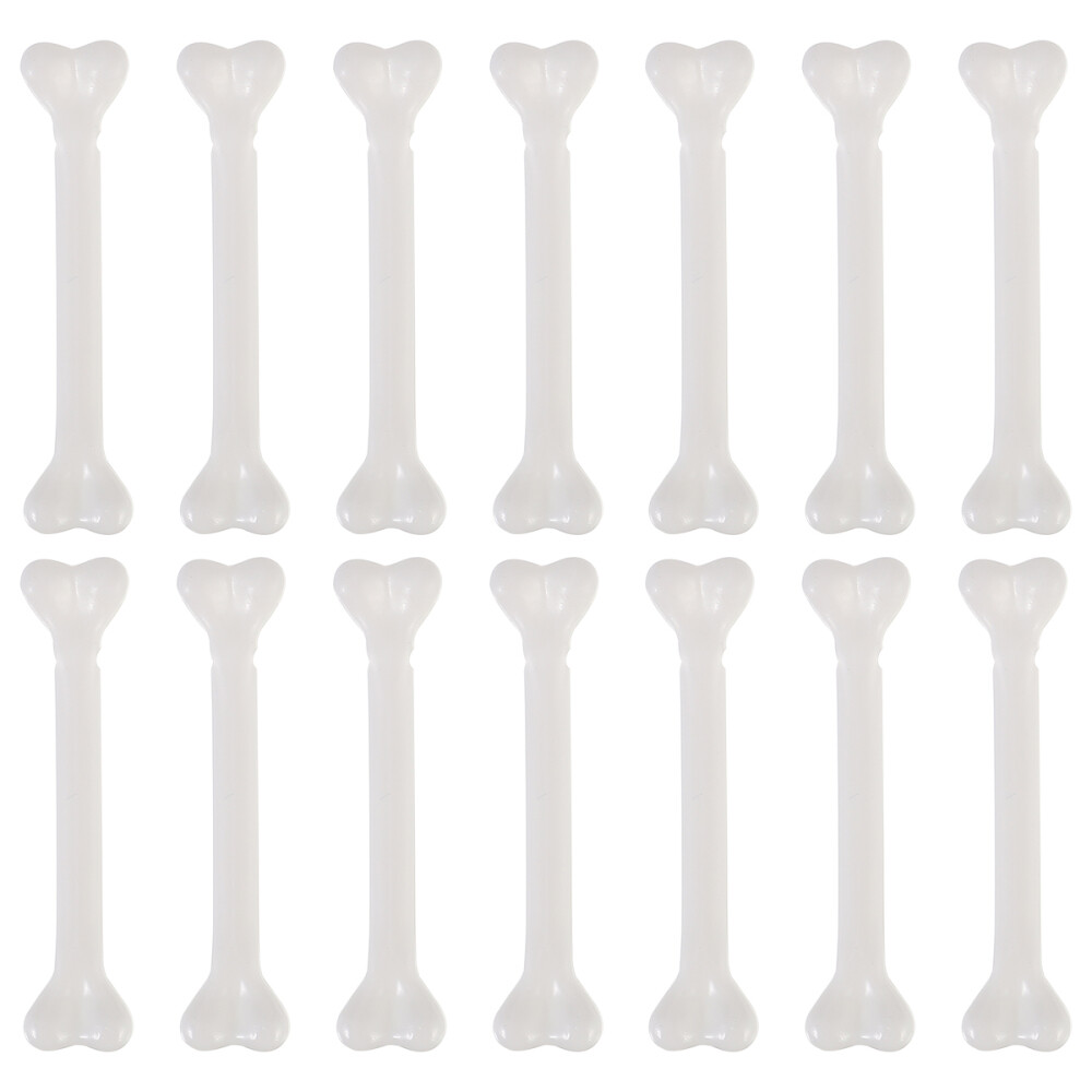 36 Pcs Small White Plastic Skeleton Bones for Halloween Decor Garland
