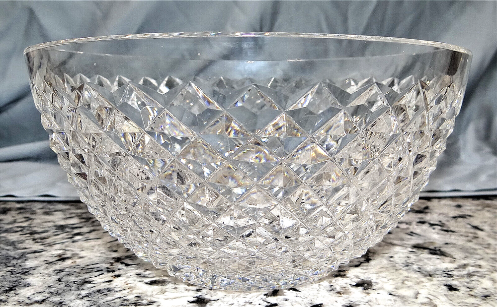 Waterford Crystal 8 Inch Elegant Salad Serving Bowl for Vegetables and Centerpieces  