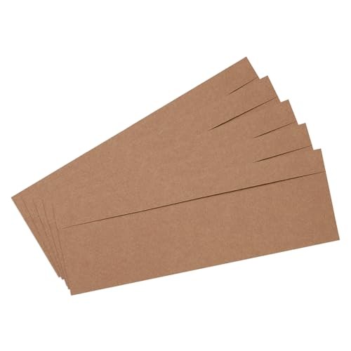 100 Pcs #10 Business Envelopes, Self Adhesive Security Envelopes Mailing Brown