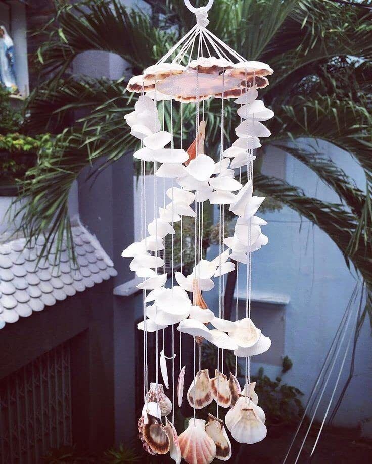 Beautiful Spiral Seashell Unique Wind Chime