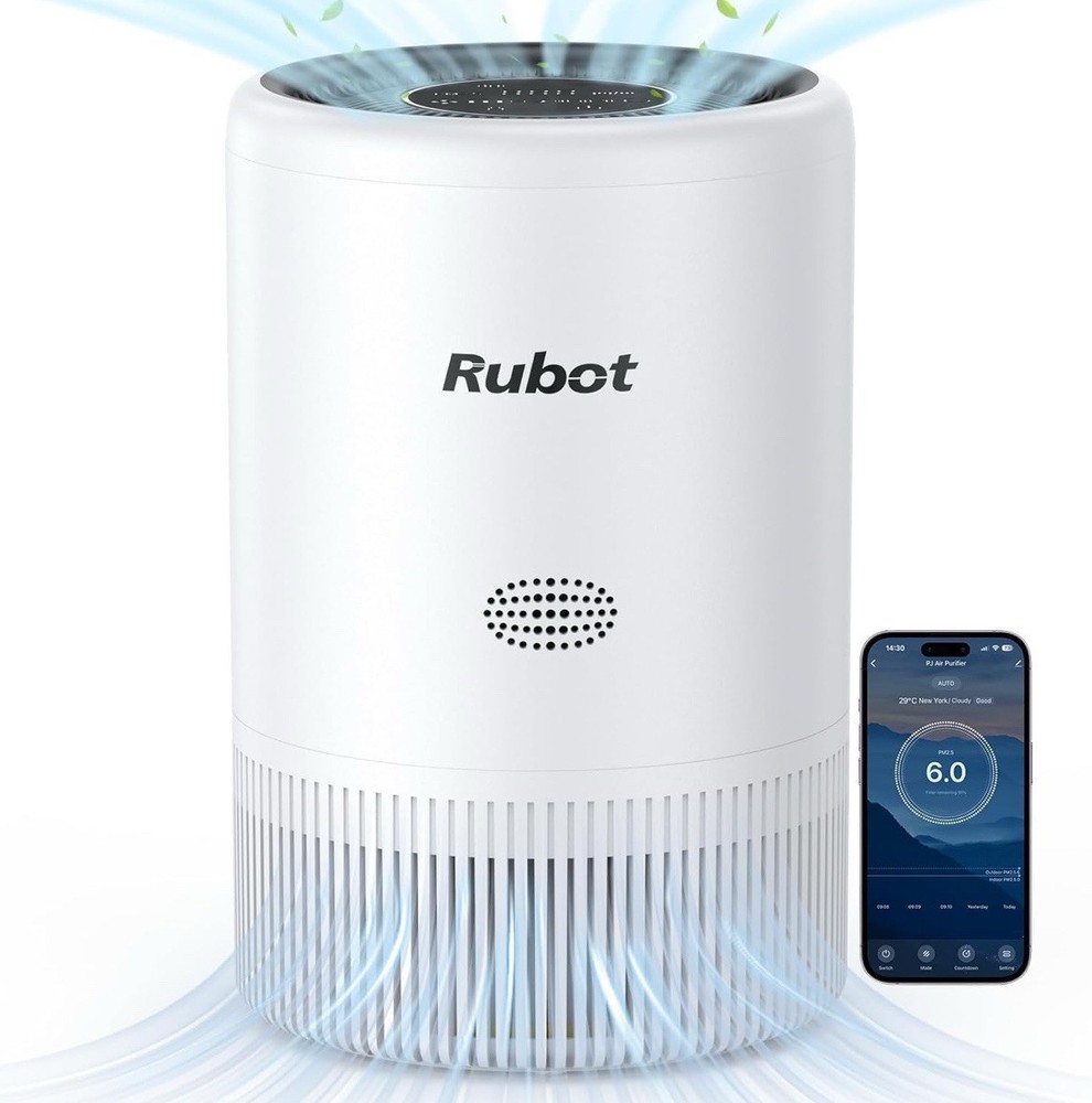 Rubot H13 True HEPA Air Purifier for Large Room, With H13 HEPA Filter (WHITE)