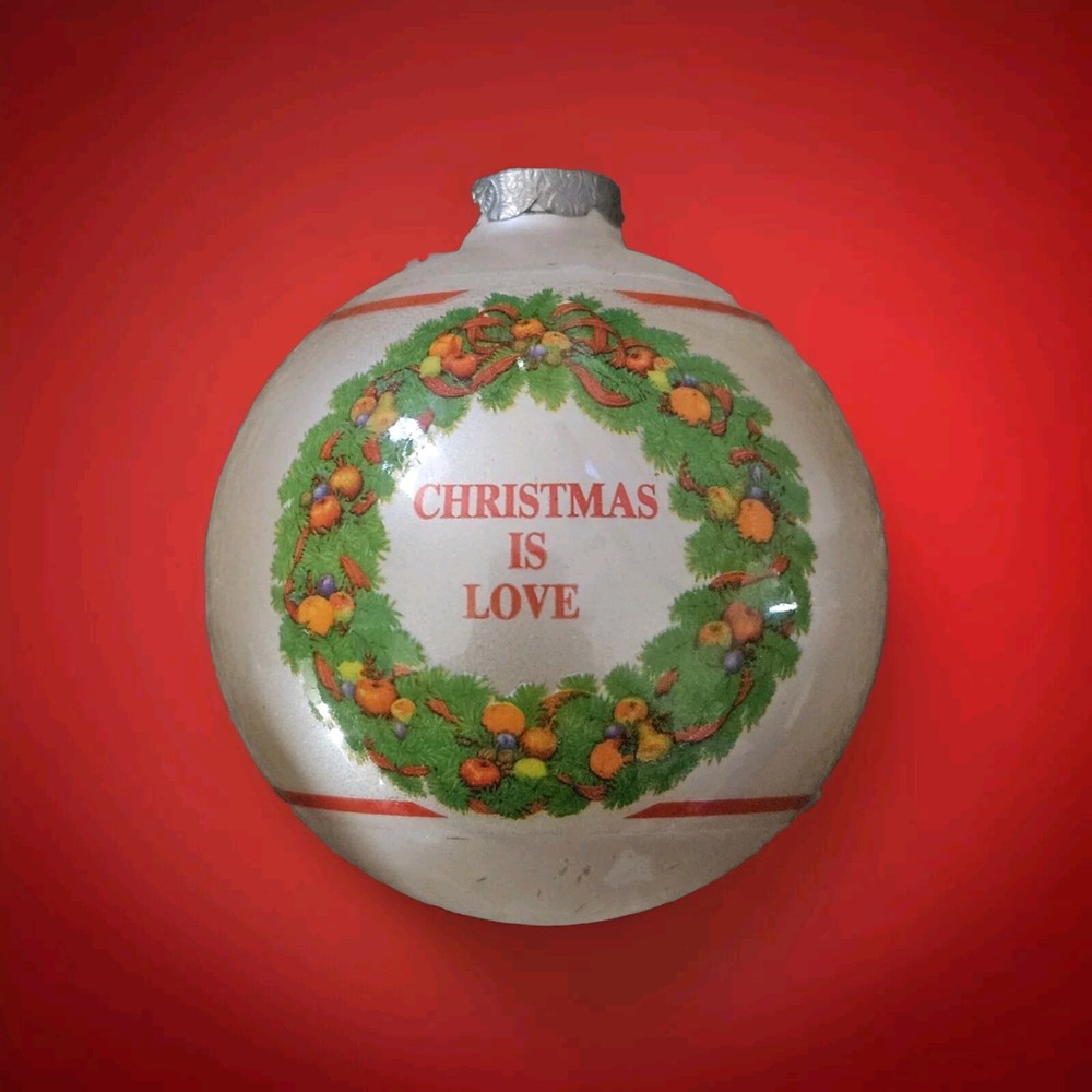 1991 Hallmark Christmas Is Love Keepsake Vintage Tree Ornament