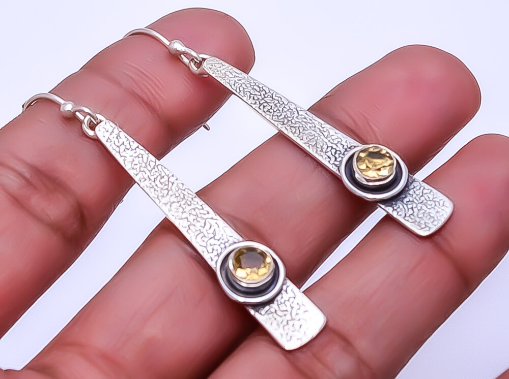 Pendiente Morganita Diseñador Plata de Ley 925 2.34