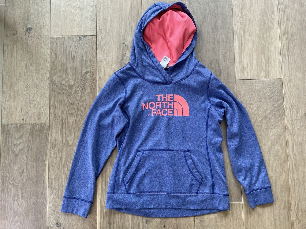 North Face Purple Medium Hoodie - Soft Fleece Pullover for Men & Women  