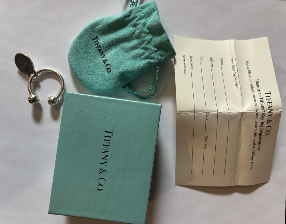 Tiffany & Co 925 Silver Horseshoe U-Shaped Keychain Charm