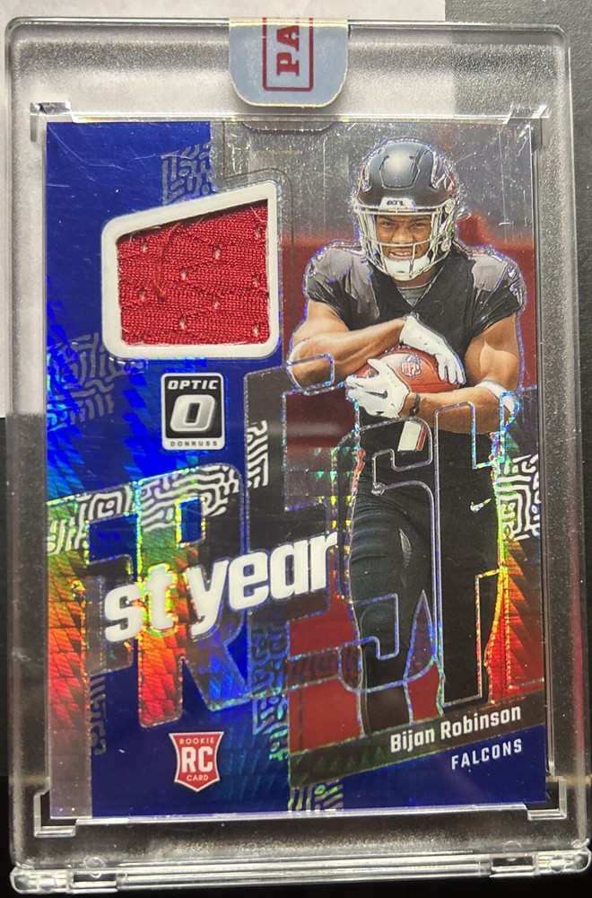 2023 Panini Donruss Optic - Rookie Fresh Blue Hyper Prizm #FYF-BR Bijan Robinson