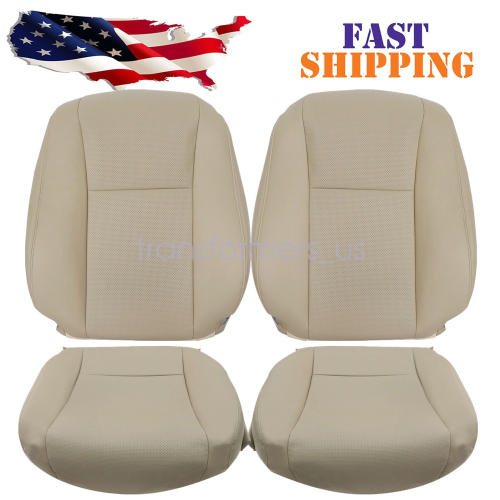 2007-2012 For Lexus LS460 LS600h Driver&Passenger Side Seat Cover Perforated Tan