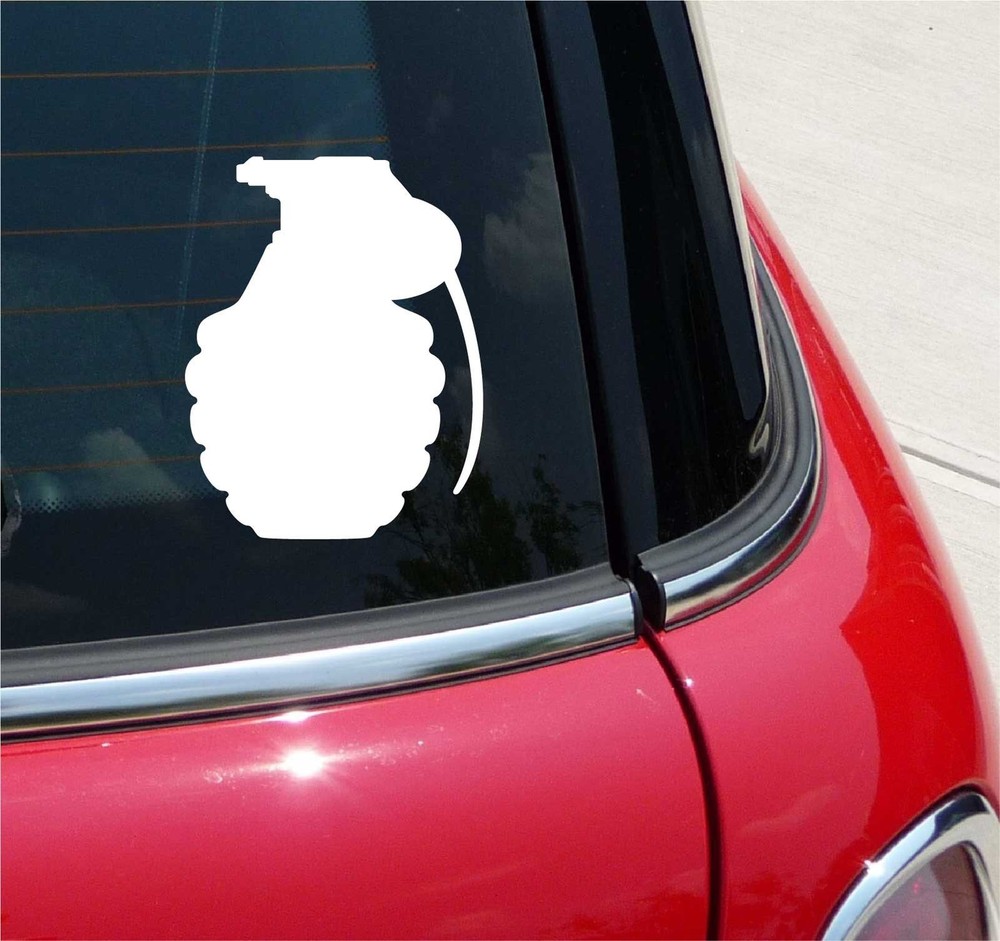 HAND GRENADE PINEAPPLE MILITARY ARMY GRAPHIC DECAL STICKER ART CAR WALL