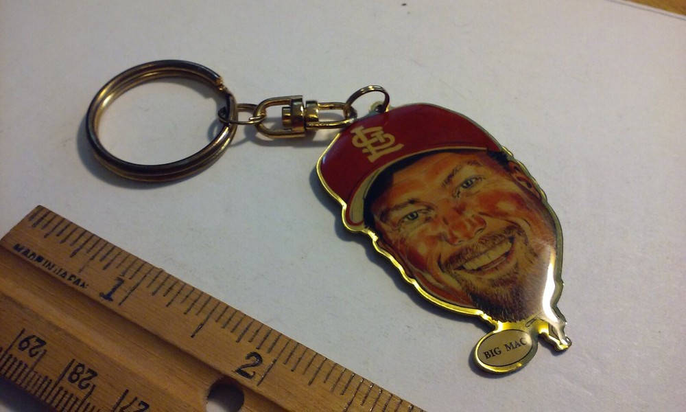 rare 1999 Mark Mcgwire Big Mac Keychain Key Chain Fob Pinheads 1st Edition