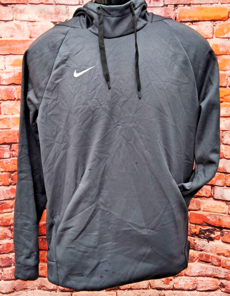 Nike Dri-Fit Mens Therma Pullover Hoodie Dark Gray  Medium Kangaroo Pockets