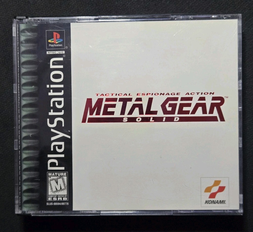 Playstation, PS1 - Konami, Metal Gear Solid - Black Label *tested*