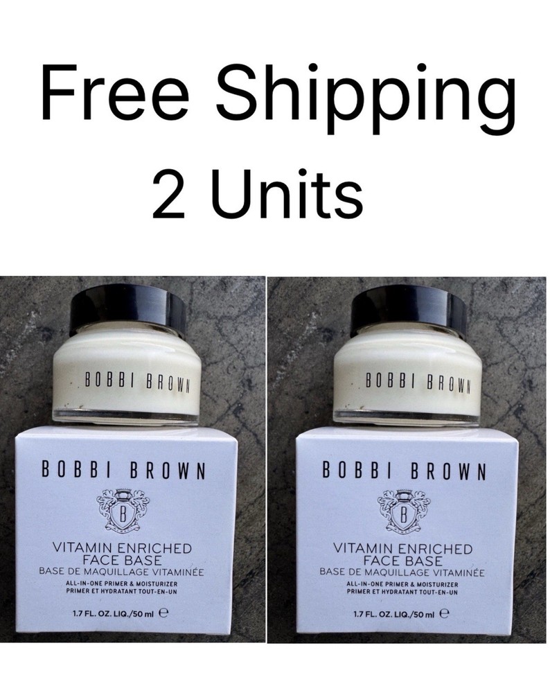 2 Bobbi Brown Vitamin Enriched Face Base Moisturizer & Primer 50 ml/1.7 oz Each
