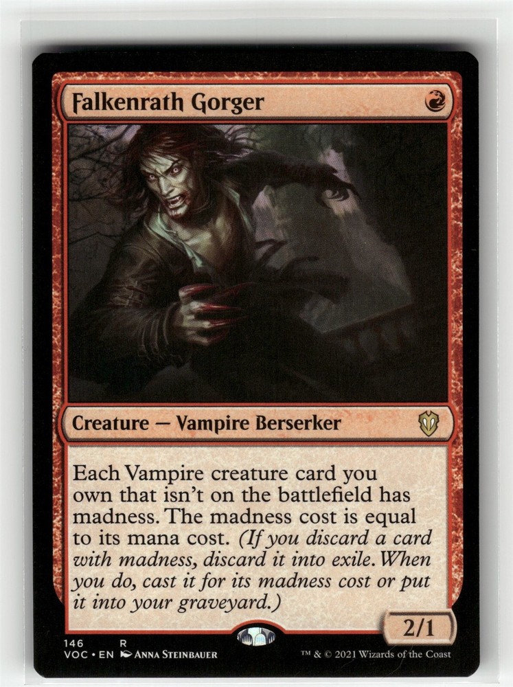 FALKENRATH GORGER Crimson Vow Commander #146 VOC(NM+)(MTG)